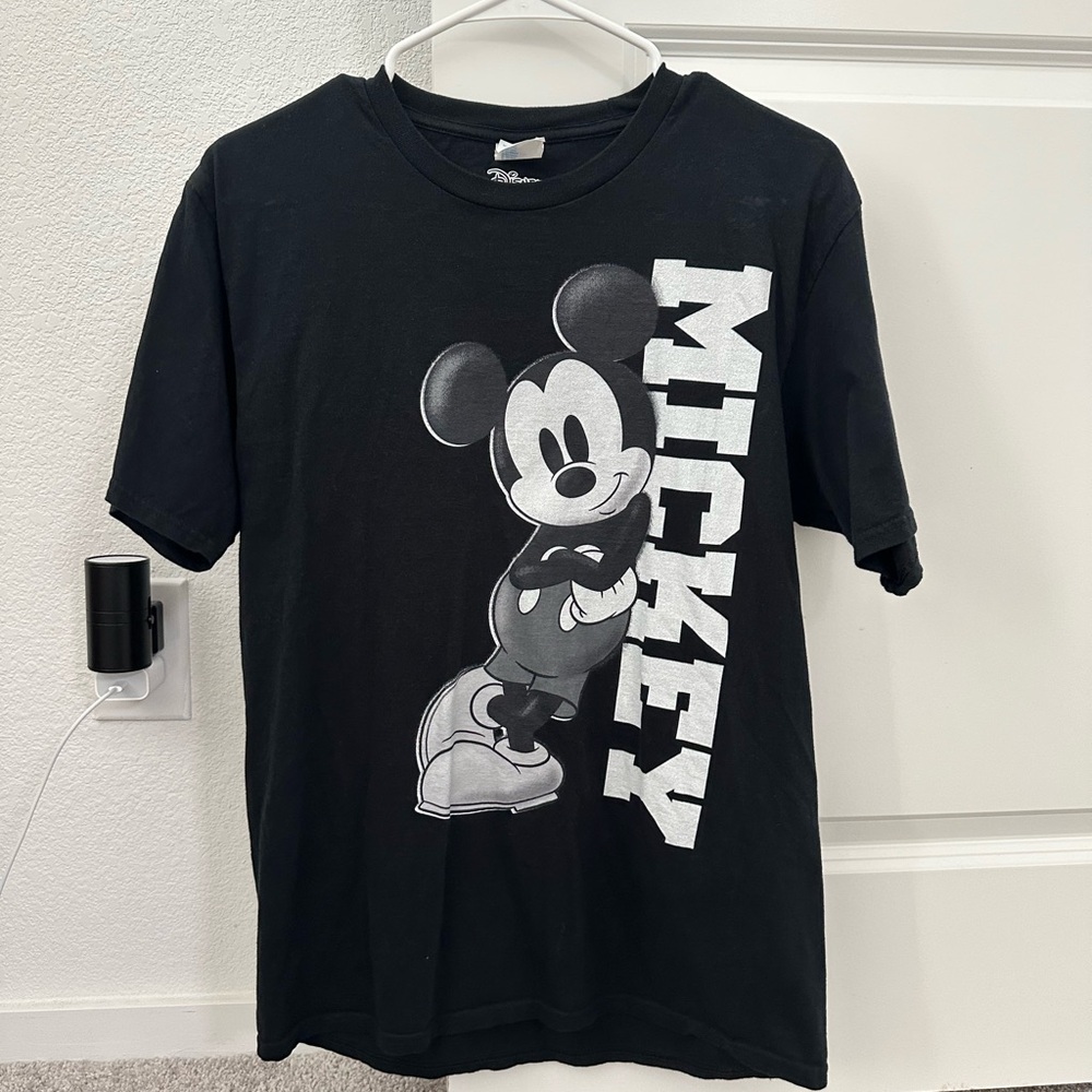 Disney Black Mickey Mouse Short Sleeve Tee
